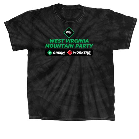 Mountain Party, a Black Classic Tie Dye Tee