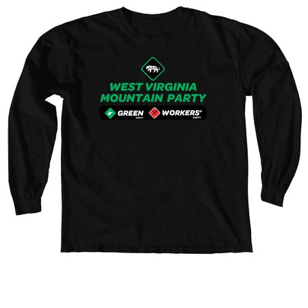 Mountain Party, a Black Comfort Colors Long Sleeve Tee