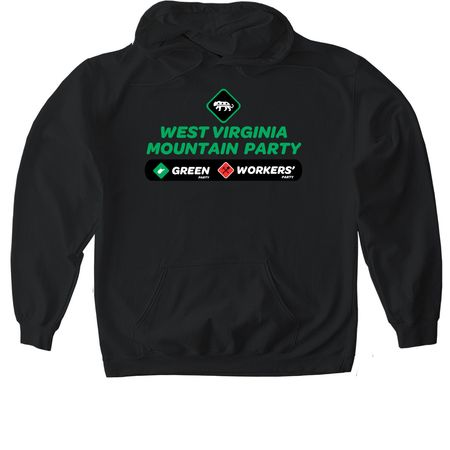 Mountain Party, a Black Gildan Softstyle Pullover Hoodie