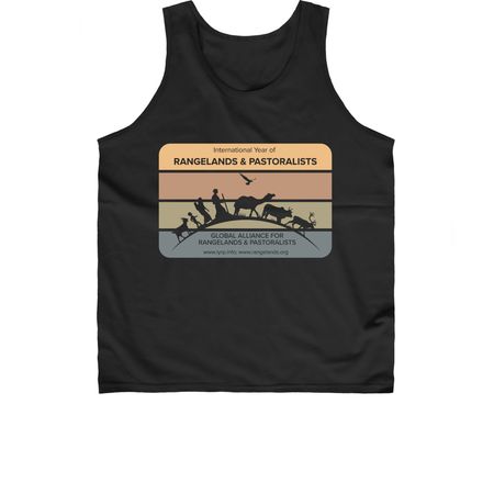 Supporting Rangelands & Pastoralists!, a Black Classic Unisex Tank Top