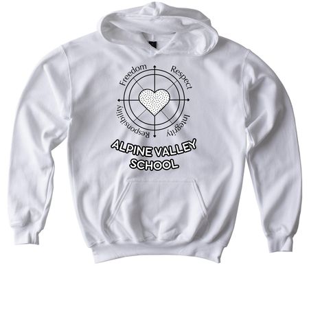 Wearable Student Art!, a White Softstyle Youth Pullover Hoodie