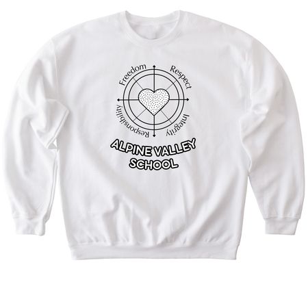 Wearable Student Art!, a White Softstyle Crewneck Sweatshirt