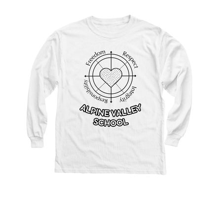Wearable Student Art!, a White Youth Long Sleeve Tee