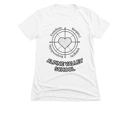 Wearable Student Art!, a White Women's Slim Fit Tee