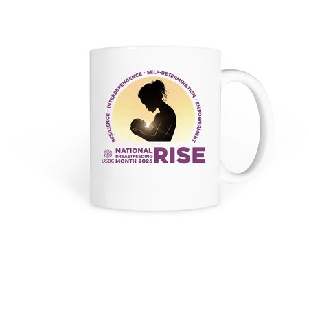 2026 USBC National Breastfeeding Month, a White Coffee Mug