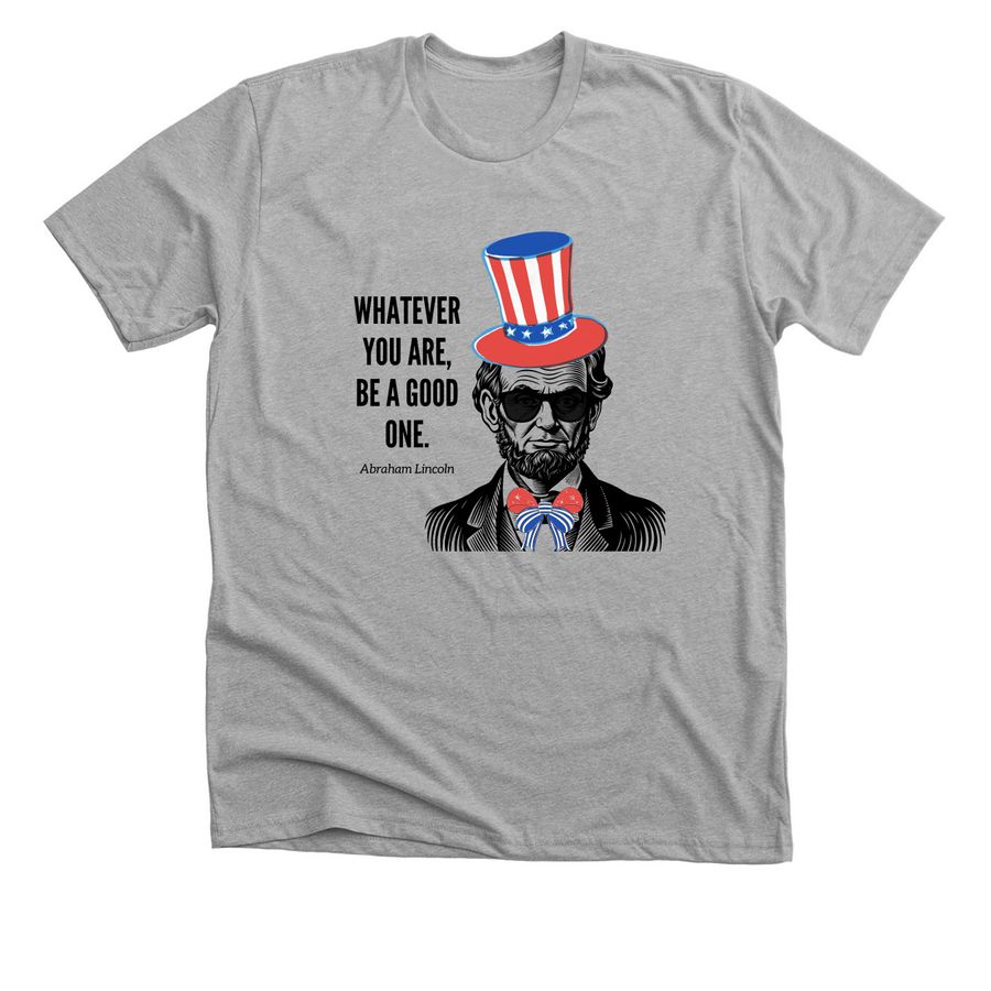 Lincoln, a Athletic Heather Premium Unisex Tee
