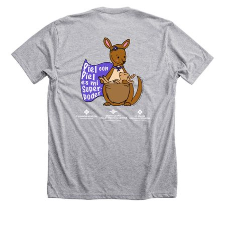 Sp. EDIT - Santa Clara Valley Medical Center, a Athletic Heather Premium Unisex Tee (back-view)