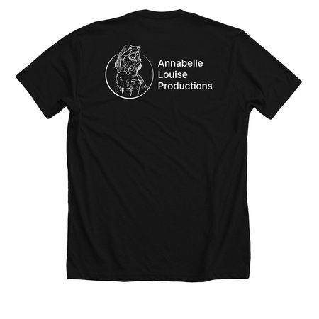 Annabelle Louise Productions, a Solid Black Blend Premium Unisex Tee (back-view)