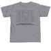Powered by Heart, a Granite Comfort Colors Unisex Tee (back-view)