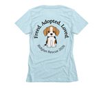 Ridglan Rescue 2026 Wear, a Ice Blue Women's Slim Fit Tee (back-view)