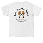 Ridglan Rescue 2026 Wear, a White Classic Unisex Tee (back-view)
