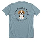 Ridglan Rescue 2026 Wear, a Heather Blue Lagoon Premium Unisex Tee (back-view)