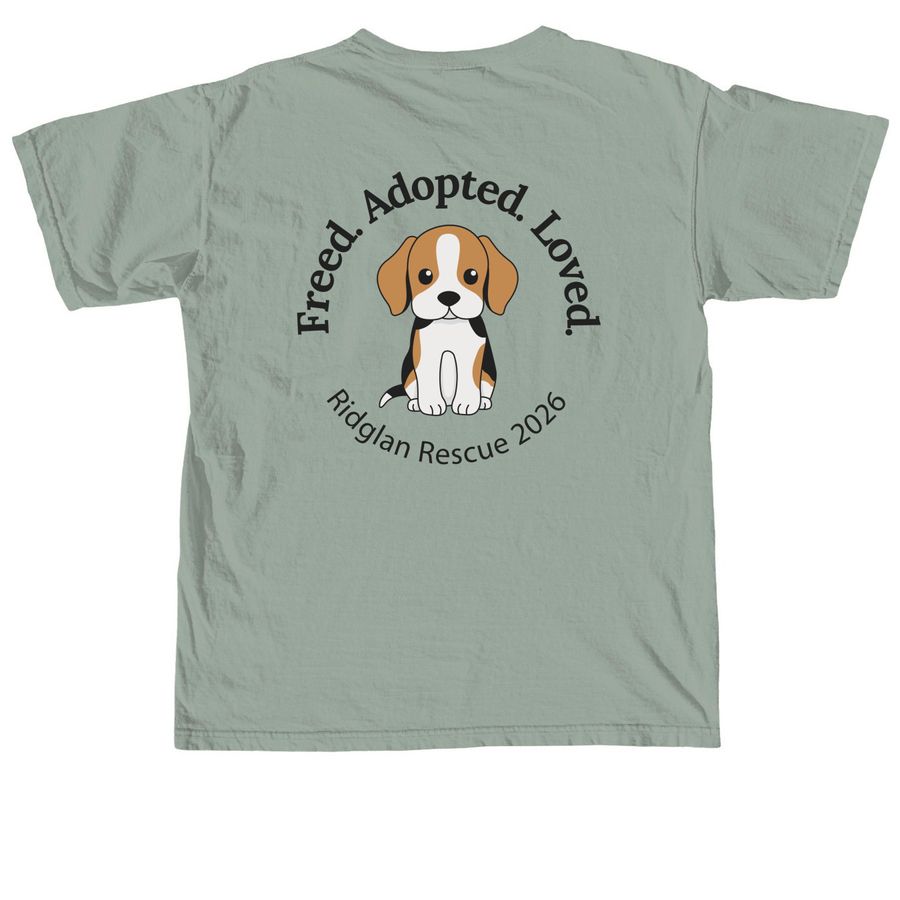 Ridglan Rescue 2026 Wear, a Bay Comfort Colors Unisex Tee (back-view)
