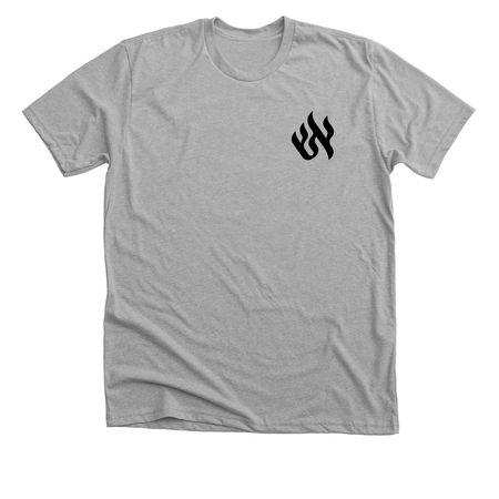 Flame T-Shirt, a Athletic Heather Premium Unisex Tee