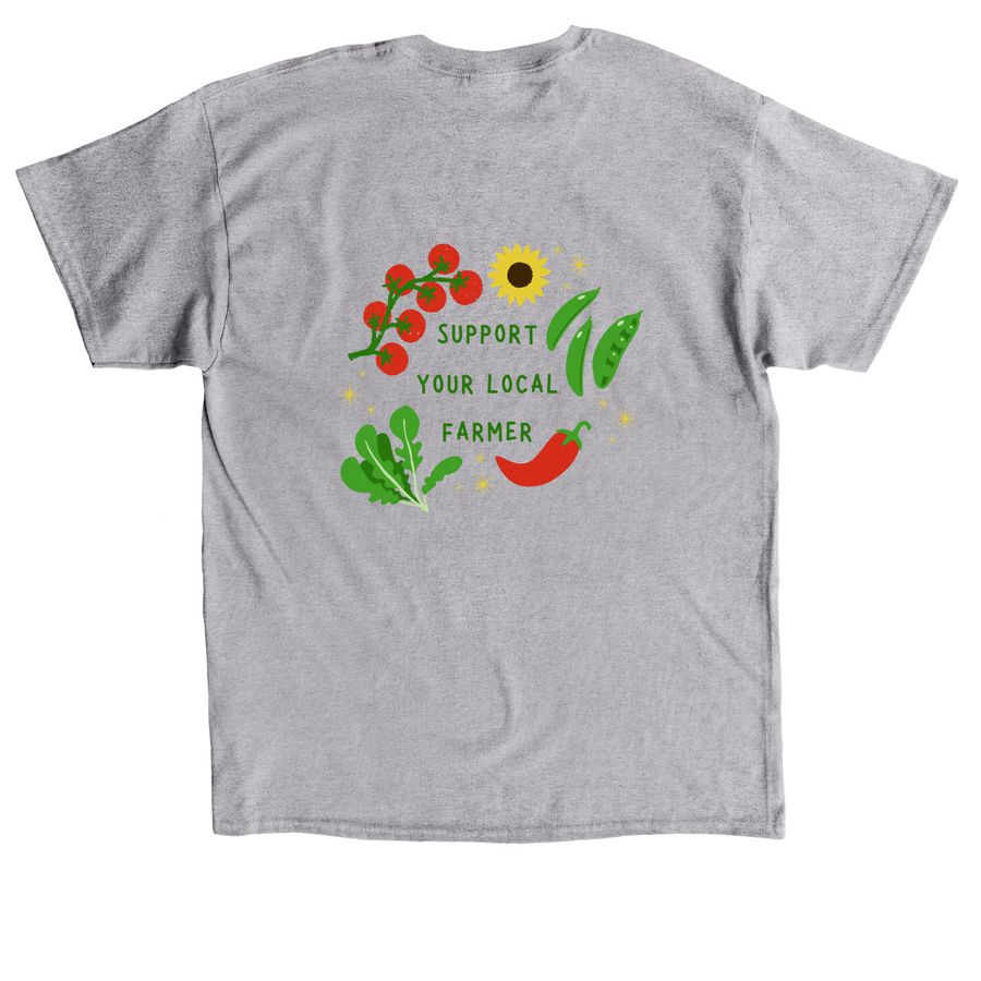 Carolina Crops T-shirts, a Sport Grey Classic Unisex Tee (back-view)
