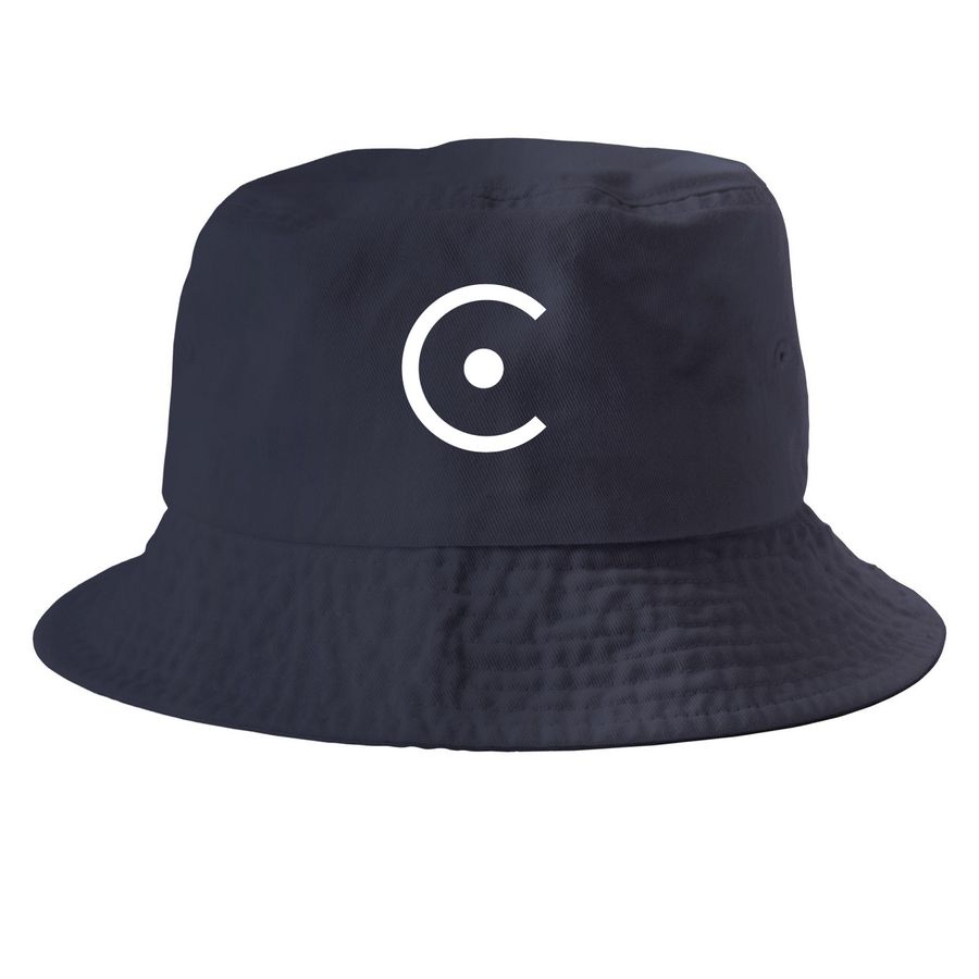 C-DOT LOGO BUCKET HAT, a Navy Printed Bucket Hat