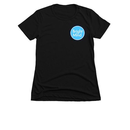Bright Mind, a Black Women's Slim Fit Tee