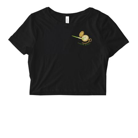 Radium Girls Final Merch, a Black Women's Fitted Cropped Tee
