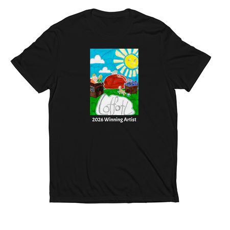 LotFotL Community Farm 2026 Design Winner!, a Deep Black Allmade Eco Triblend Unisex Tee