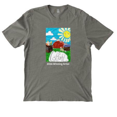 LotFotL Community Farm 2026 Design Winner!, a Driftwood Grey Allmade Organic Cotton Mineral Dye Tee