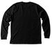 Long Sleeve T-Shirts, a Black Heather Premium Long Sleeve Tee (back-view)
