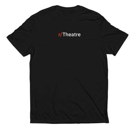 r/Theatre Logo Shirt, a Deep Black Allmade Eco Triblend Unisex Tee