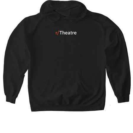 r/Theatre Logo Shirt, a Black Gildan Softstyle Pullover Hoodie