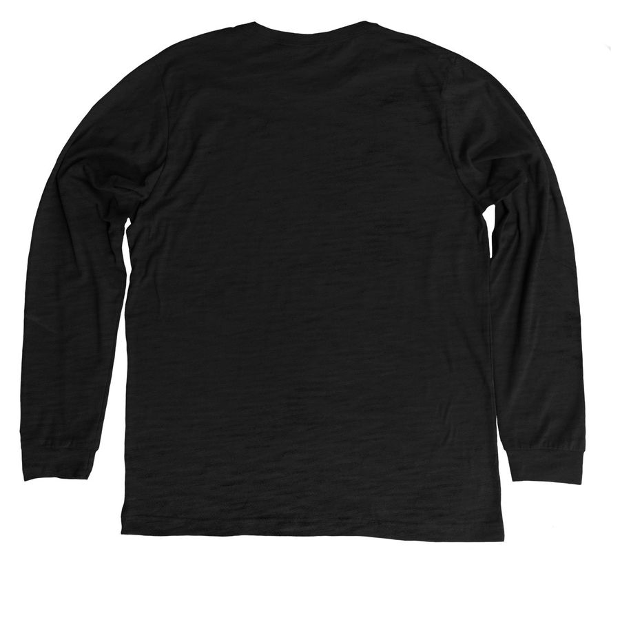 Aphasia Definition, a Solid Black Blend Premium Long Sleeve Tee (back-view)
