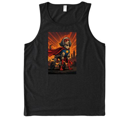 Super Jeffrey&nbsp;, a Deep Black Allmade Eco Triblend Tank