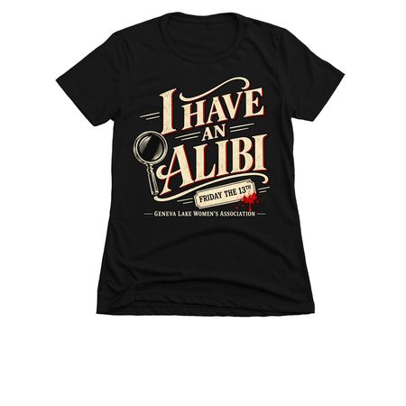 Murder Mystery Shirts and Sweatshirts, a Black Women's Slim Fit Tee