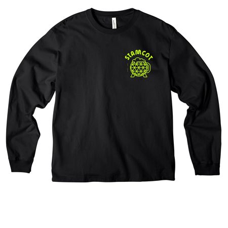 Neon Lime Logo&nbsp;Ft&Bk Shirts & Sweatshirts, a Black Unisex Heavyweight Long Sleeve Tee
