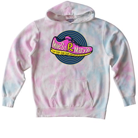 Miles for Mary Jo, a Cotton Candy Youth Tie Dye Pullover Hoodie