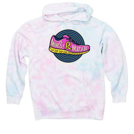 Miles for Mary Jo, a Cotton Candy Tie Dye Pullover Hoodie