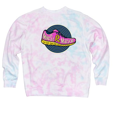 Miles for Mary Jo, a Cotton Candy Tie Dye Crewneck Sweatshirt