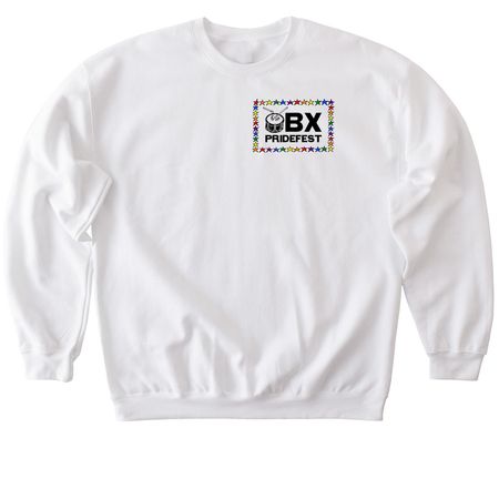 OBX Pridefest 2026, a White Softstyle Crewneck Sweatshirt