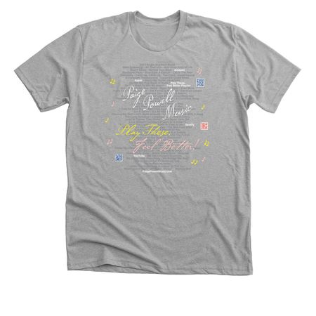 Paige Powell Music Apparel, a Athletic Heather Premium Unisex Tee