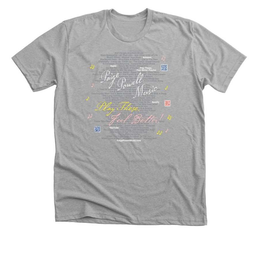 Paige Powell Music Apparel, a Athletic Heather Premium Unisex Tee