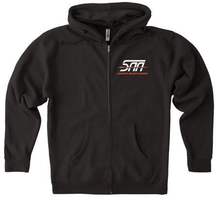 SAA Zip Ups, a Black Heavyweight Zip Up Hoodie