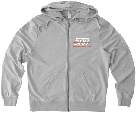 SAA Zip Ups, a Granite Grey Heather Allmade Organic French Terry Zip Up Hoodie