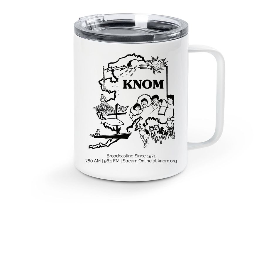 Vintage Collection, a White Stainless Steel Travel Mug