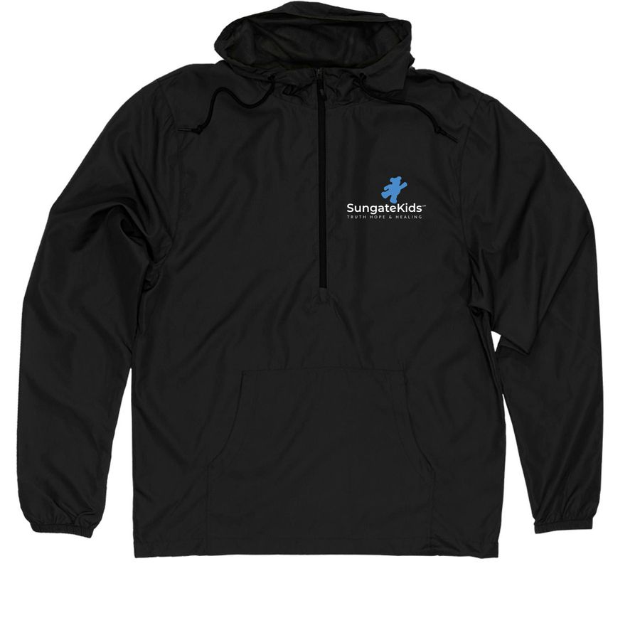 SungateKids Jacket, a Black Quarter-Zip Windbreaker