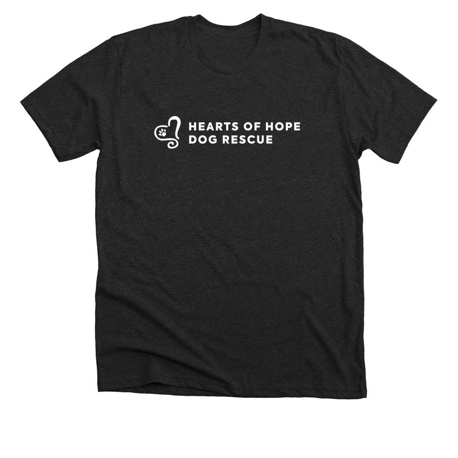 Hearts of Hope, a Dark Grey Heather Premium Unisex Tee