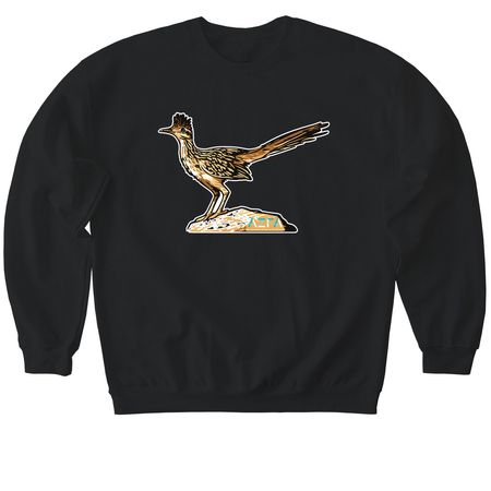 Roadrunner - AZFA, a Black Softstyle Crewneck Sweatshirt