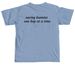 The Hare BNB&nbsp;, a Washed Denim Comfort Colors Unisex Tee (back-view)