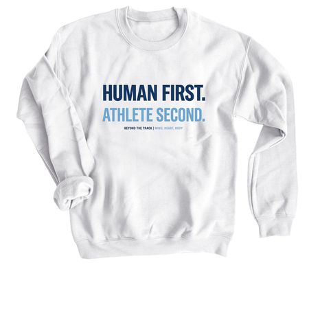 THE WHOLE ATHLETE COLLECTION, a White Crewneck Sweatshirt