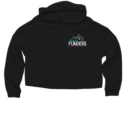 Funderwear Sweatshirts, a Black Women?s Lightweight Cropped Hoodie