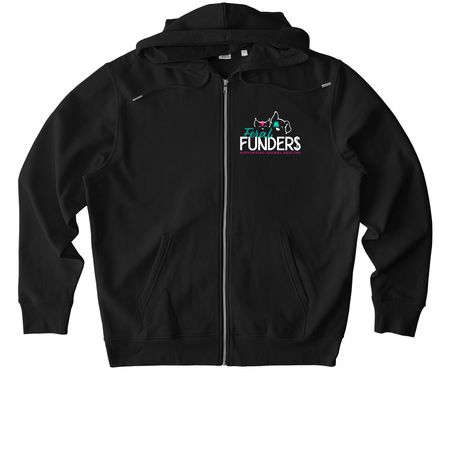 Funderwear Sweatshirts, a Black Stanley/Stella Unisex Cultivator 2.0 Zip Up Pullover Hoodie