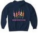 Making Wishes Bloom, a Navy Gildan Softstyle Pullover Hoodie (back-view)