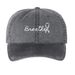 Breathe, a Black Printed Pigment Dye Baseball Cap