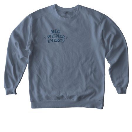 Doxie Dad&nbsp;, a Blue Jean Comfort Colors Crewneck Sweatshirt